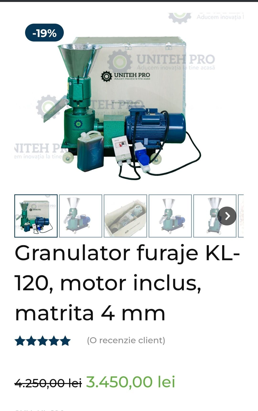 Vand granulație  KL 120 cu 2 matrite