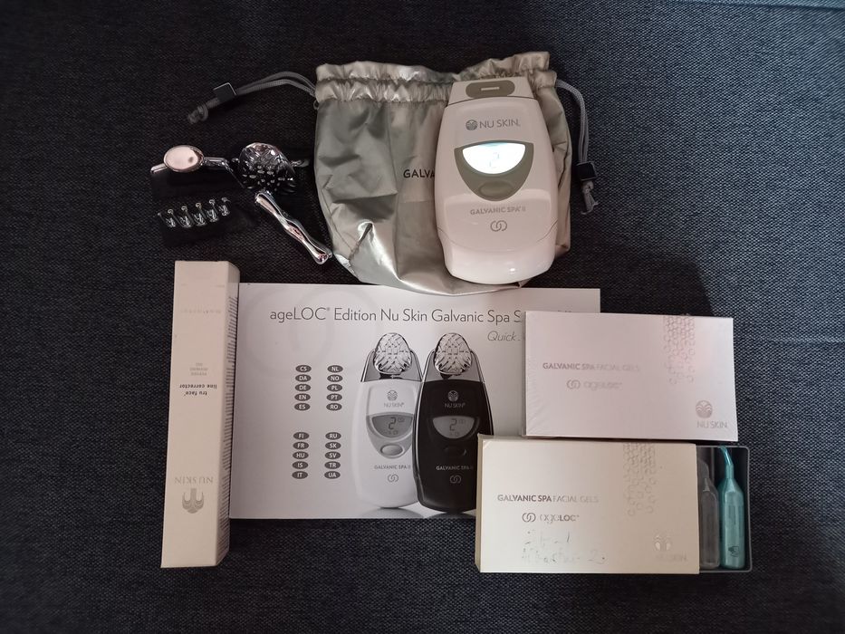 Aparat Galvanic Spa II Nu skin + gel + creme