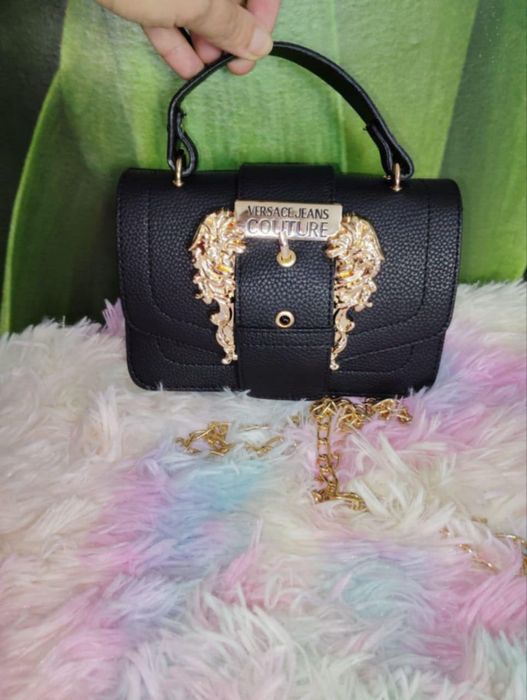 Genti dama Versace neagra noua