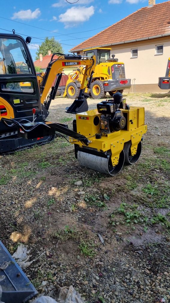 Cilindru Compactor Lubeck KY 50~600kg~ NOU~ Placa vibranta~Garantie 2a