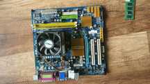 Placa baza cu cooler, CPU si 1gb ram ddr2
