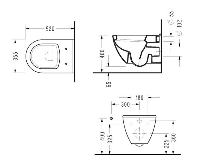 Конзолна тоалетна чиния SMART SM10 Soft Close