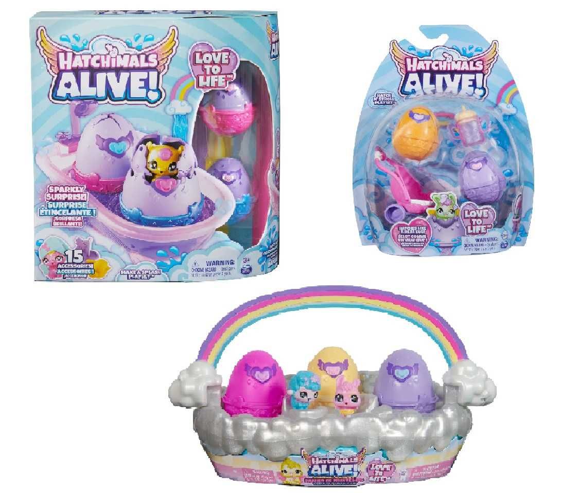 Hatchimals Alive Комплект яйце изненада кошница количка - 3 вида НОВИ