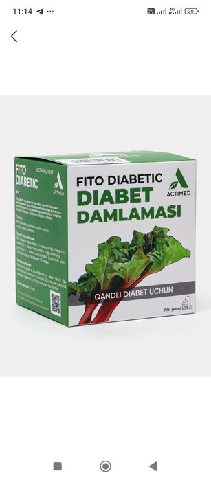 Fito diabetic , qandli diobet uchun normada ushlab turuvchi choy