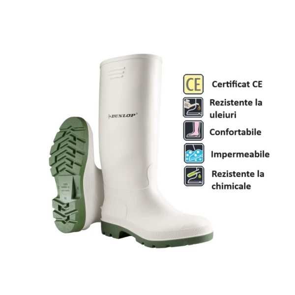 Cizme NOI din cauciuc PVC Dunlop