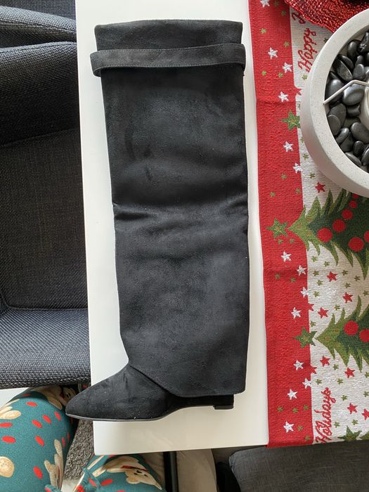 Чисто нови чизми естествен велур