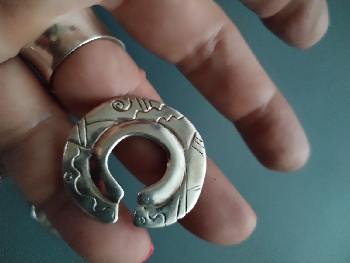 Сребърни масивни обеци