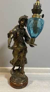 Statuieta bronz (lampa )semnata Ernest Rancoulet(Moreau) 1842-1905