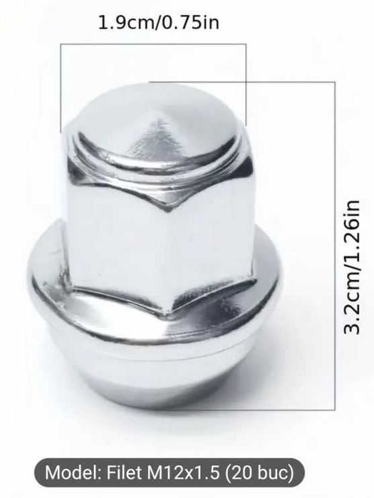Set 20 prezoane/piulite Ford M12x1.5 – pentru jante aliaj originale