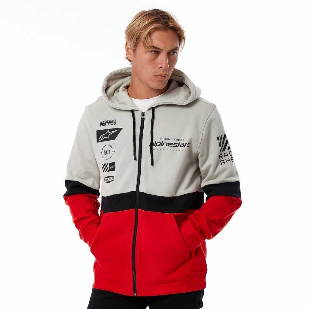 Мото суичър ALPINESTARS POSITION ZIP black/red/silver,оригинални!