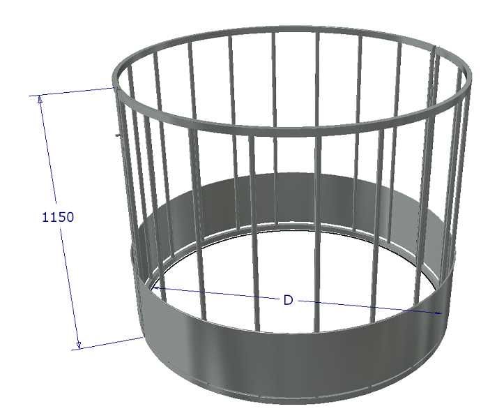 Iesle rotunda pentru baloti (d=1800mm)