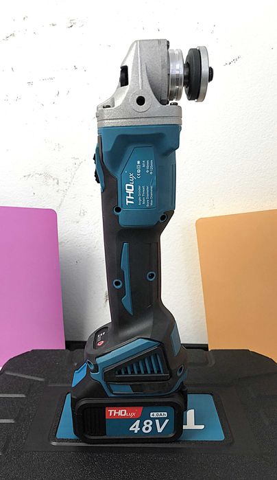 Flex pe baterii 48V, disc 125mm, 2 acumulatori, 399 lei