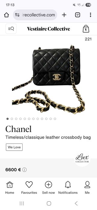 Geanta Chanel Classic Small 18cm 100% Autentică