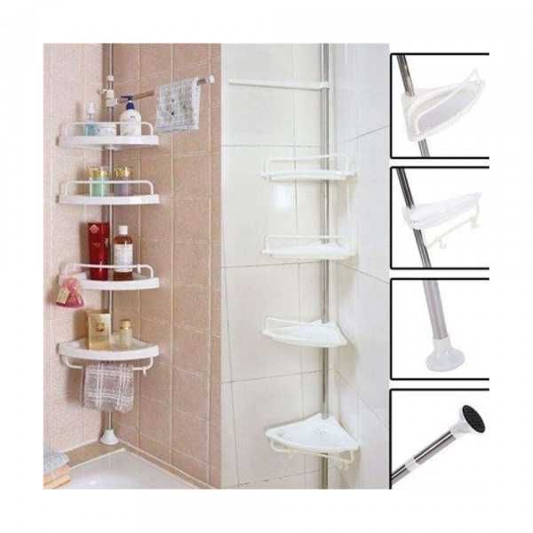 Практична ъглова етажерка за баня MULTIFUNCTIONAL CORNER SHELF