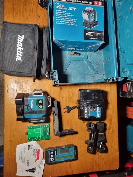 Laser makita sk700gd 3 linii.raza verde receptor raza ldx 1
