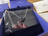 Colier Swarovski lebada neagra swan mica