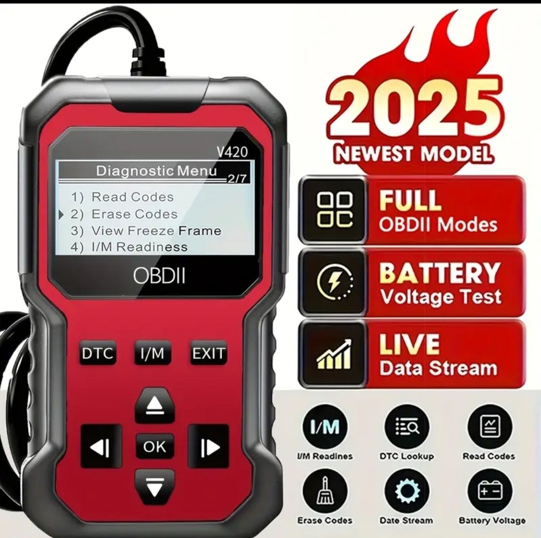 Aparat ștergere erori bord pe cablu – alimentare OBD, diagnostic rapid