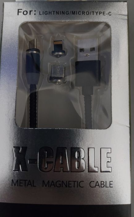 Держатель телефона и магнитный кабель (3в1)