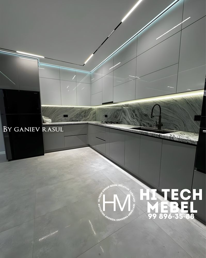 Кухонная мебель Кухонный гарнитур шкаф для кухния Oshxona mebel Hitech