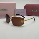Слънчеви очила MIU MIU Овални Black New UV400 CE Rimless Brown