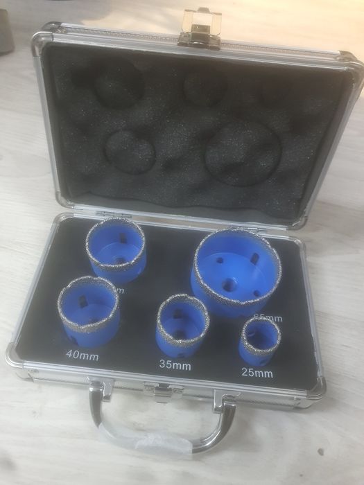 Trusă de carote diamantate, pentru gresie, faianță.