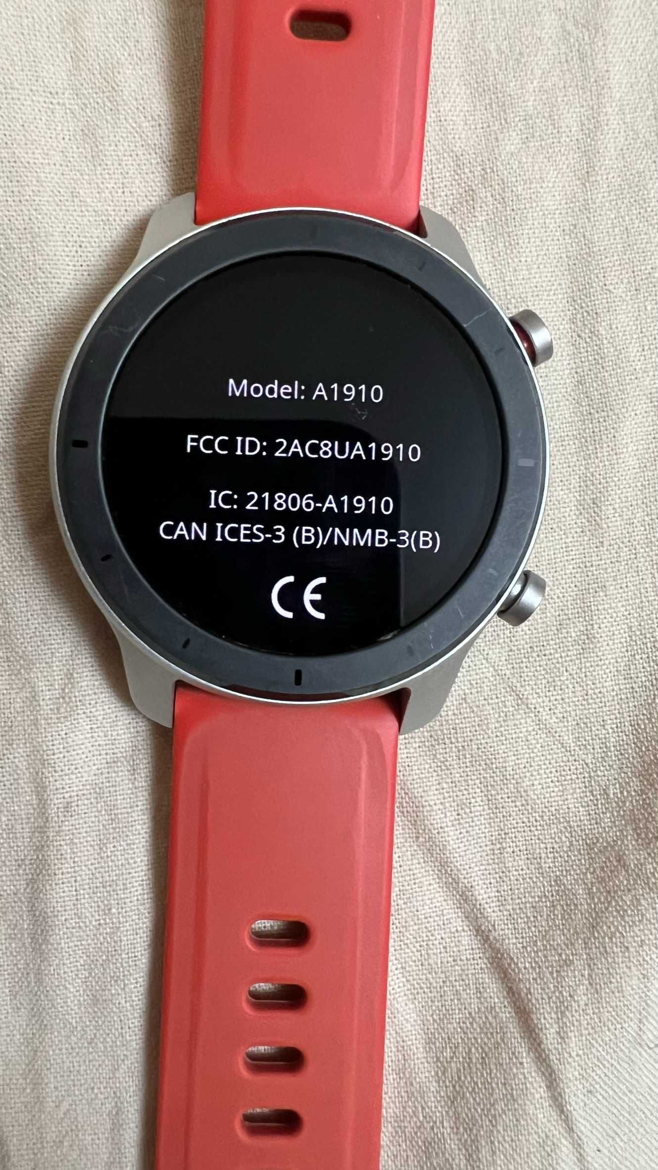 Smartwatch Amazfit GTR 42mm Coral Red - A1910