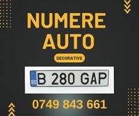 Numere auto decorative