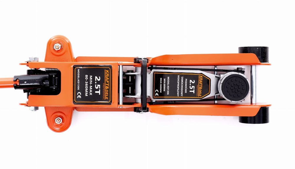 Cric hidraulic tip crocodil cu profil redus 2.5t , Kraft&Dele KD1306