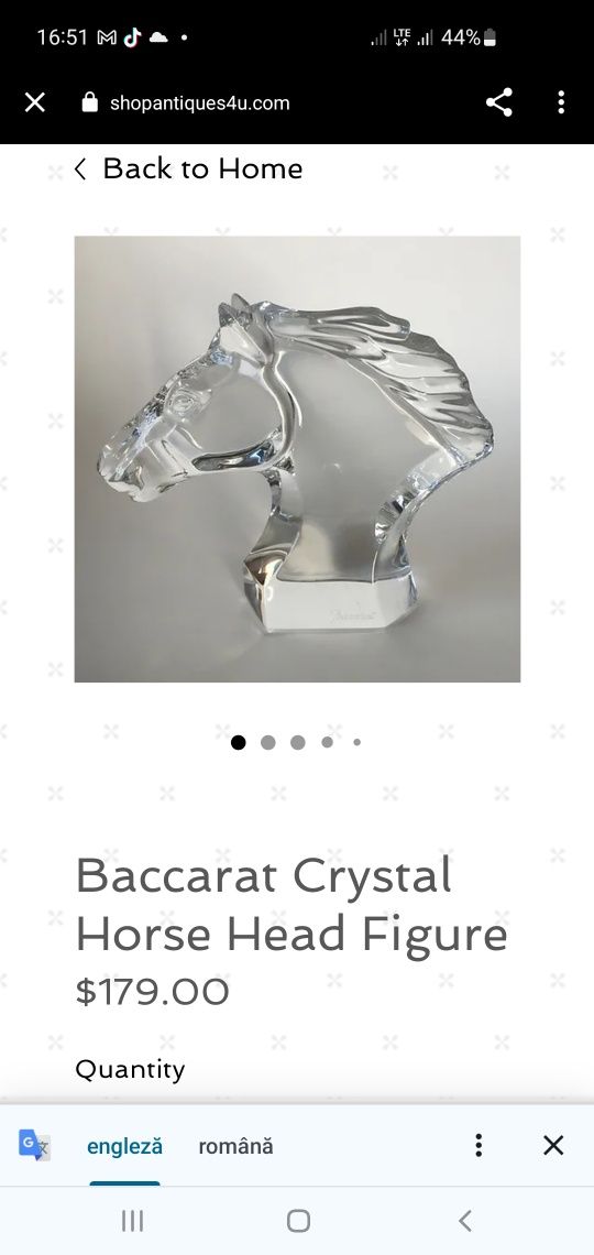 Vând figurina cristal