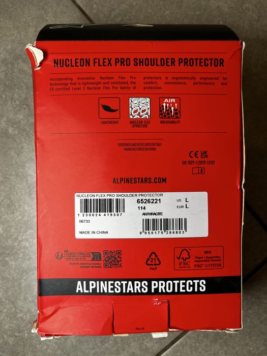 Protectii umeri alpinestars nucleon flex pro L