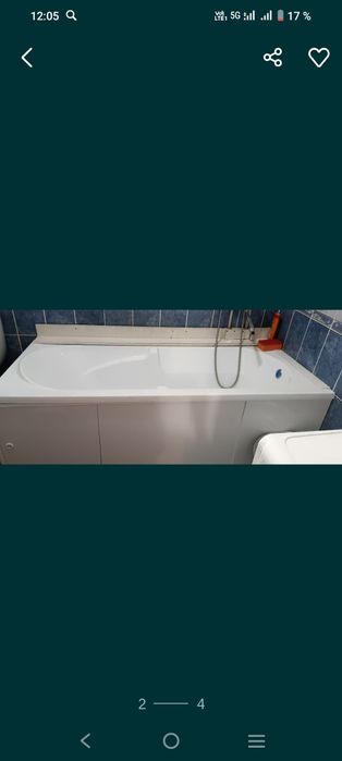 Продам акриловою ванну размер 70 на 180 в хорошем состоянии