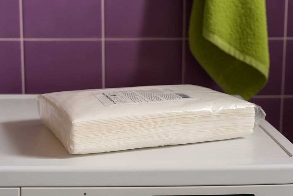 Чистящие салфетки / одноразовые тряпки: 22×30 см, 100 шт/упак, Турция.