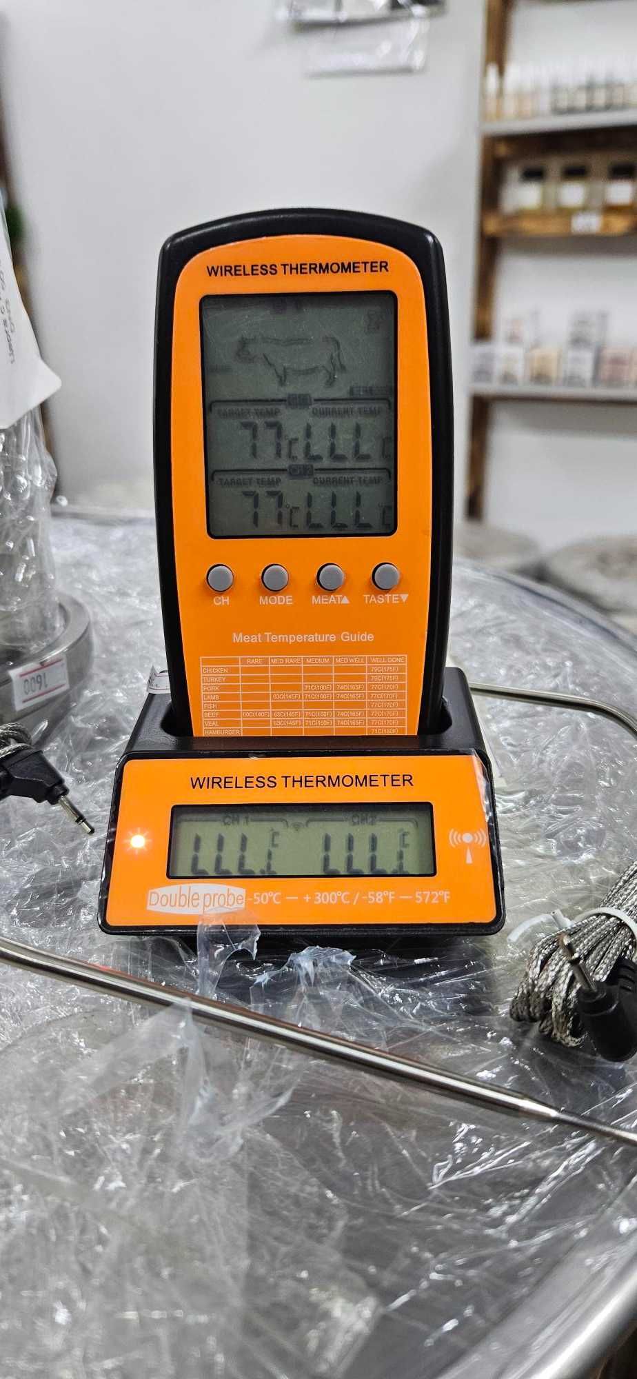 Термометр цифровой с двумя щупами и WiFi-модулем
