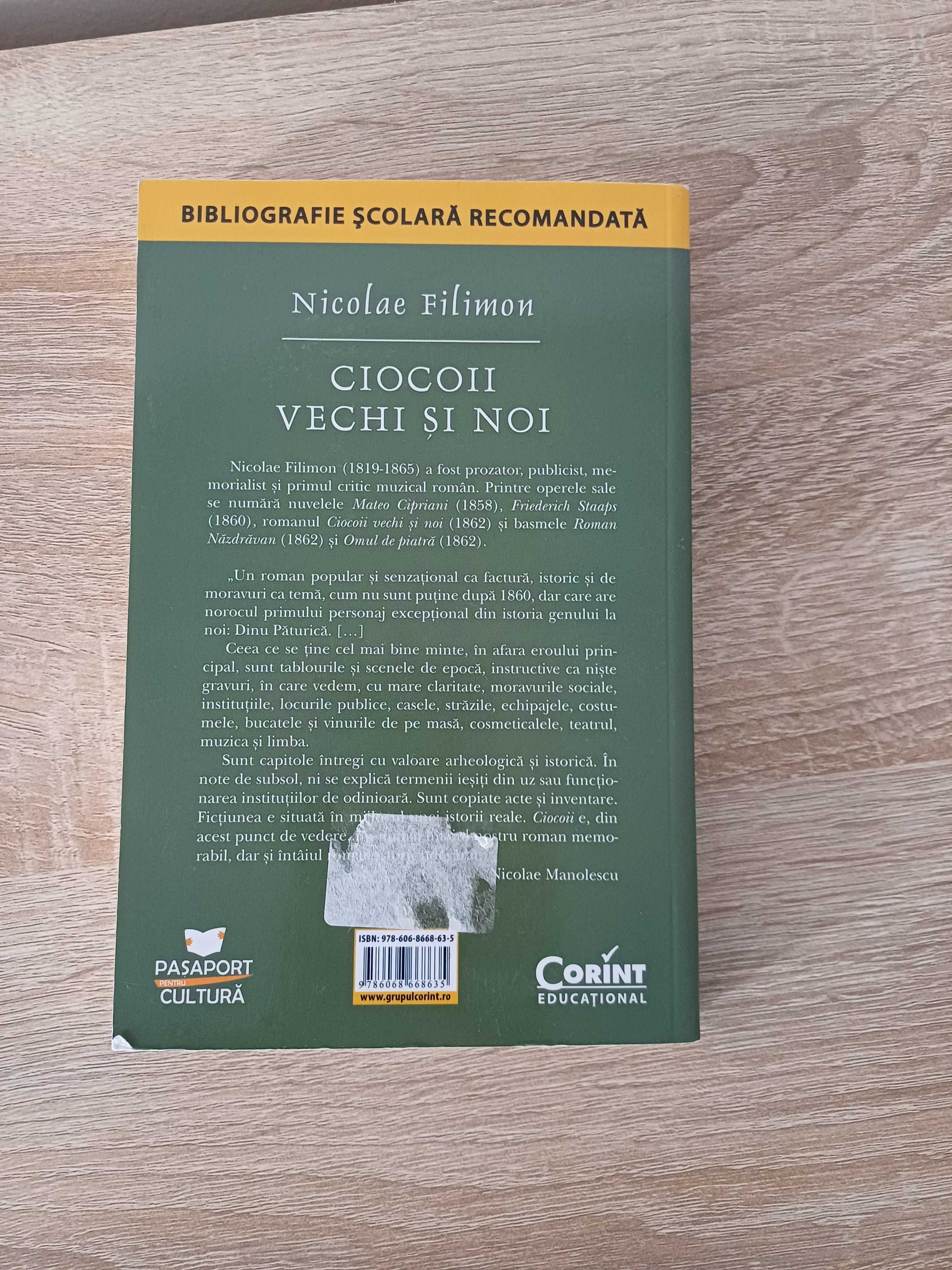 Carte Ciocoii Vechi Si Noi de Nicolaie Filimon