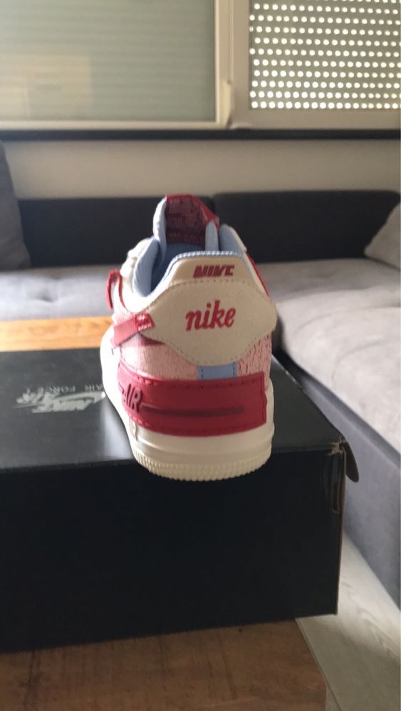 Nike Air Force 1 Shadow Summit White Gym Red