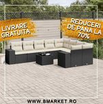 Set mobilier gradina/terasa cu perne canapea/coltar Ratan MONTECELIO
