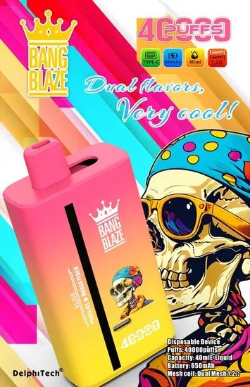 Pachet 2 vape 40.000 puffs 2 arome Reincarcabil Type C