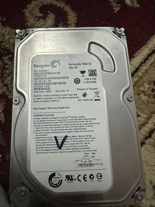 Жесткий диск Hdd 500gb