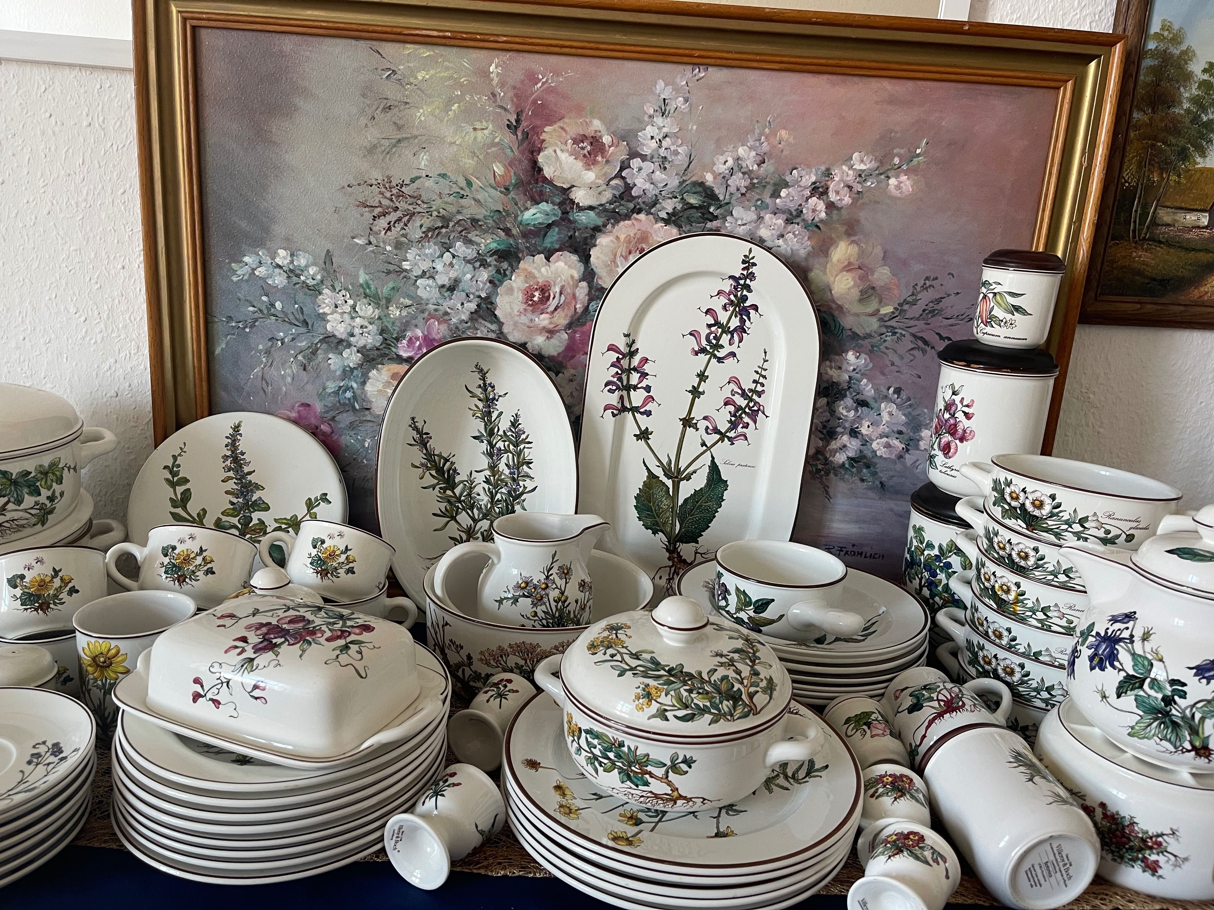 Ботаника ма Villeroy & Boch сервиз 71  части хранене и кафе
