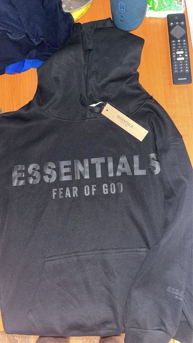 Hanorac negru Essentials