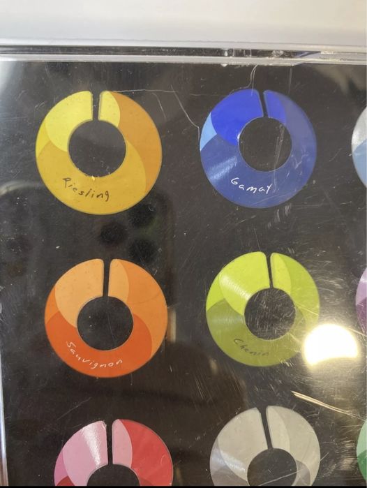 Много оригинални етикети за чаши Франция  Chic Glass