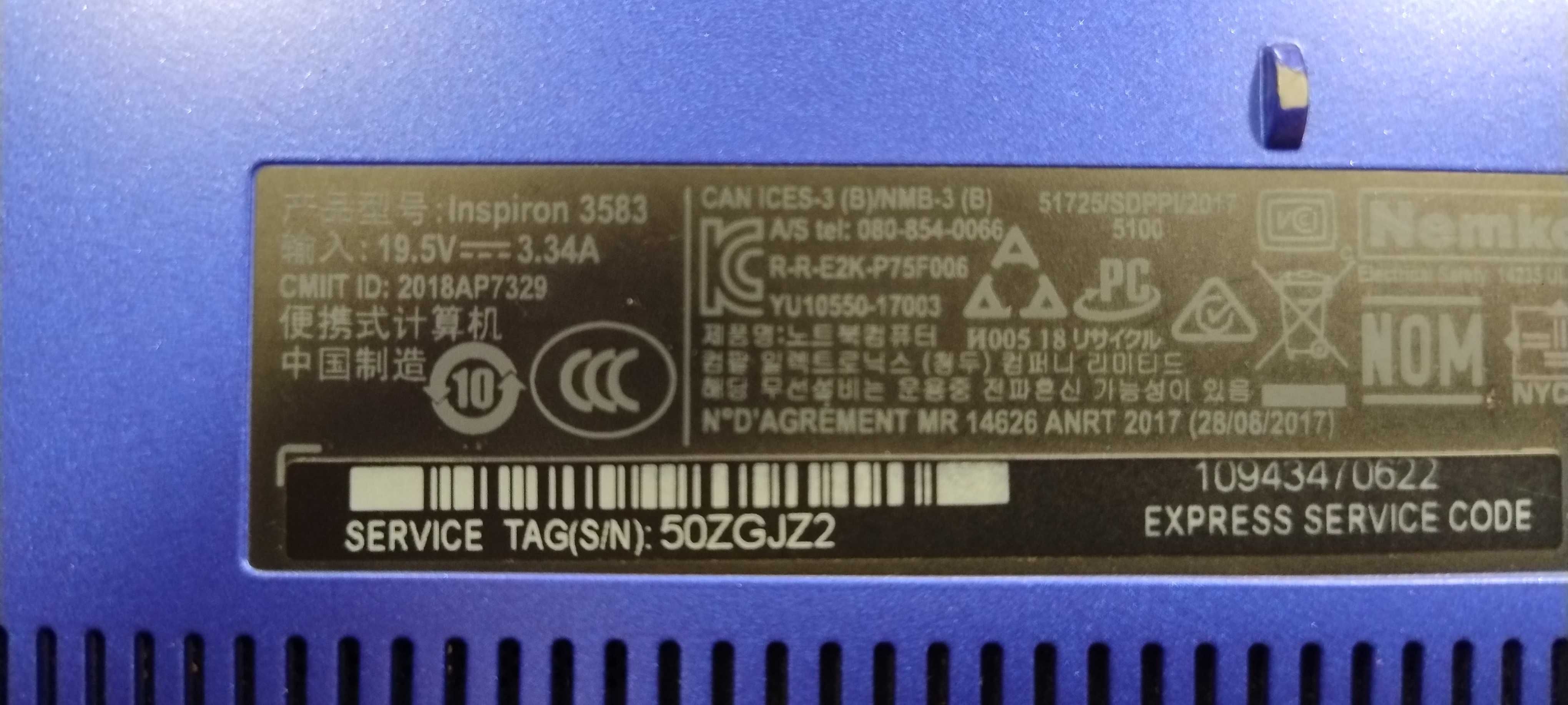 DELL Inspirion 3583