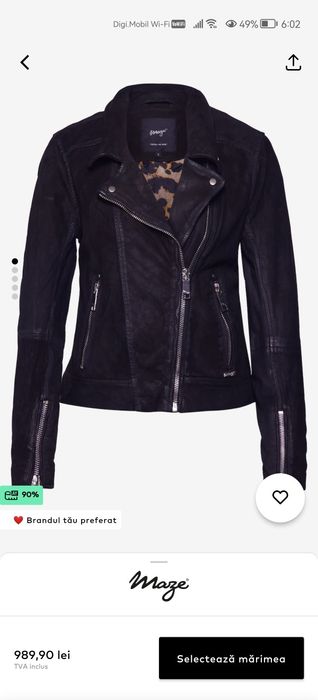 Geaca / Jachetă piele naturala MAZE/About You