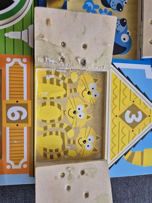 Tabla lemn activitati motrice 1-5 ani