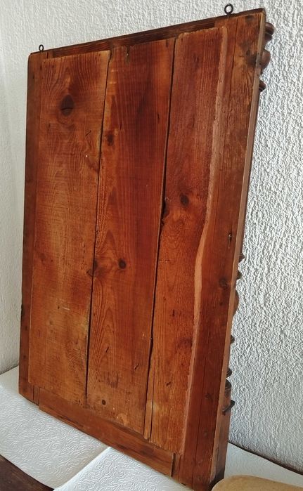 Винтидж дървено огледало