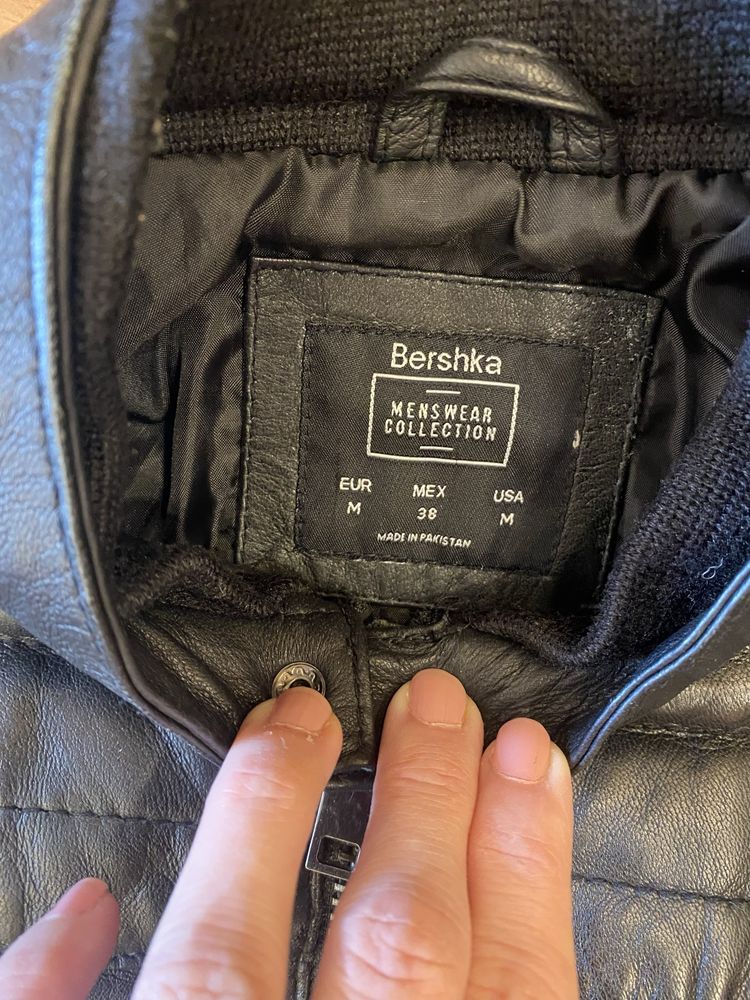 Мъжко кожено яке Bershka‼️