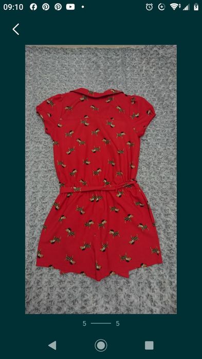 Salopetă scurtă, de vară, Next 12-13, ani, 158 cm, XS