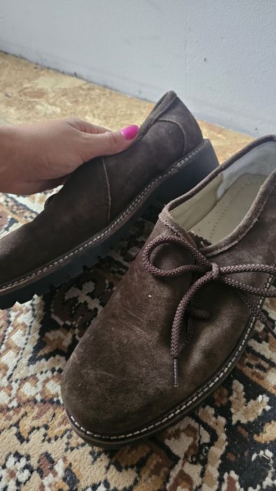 Pantofi eleganti maro piele întoarsă nr 42