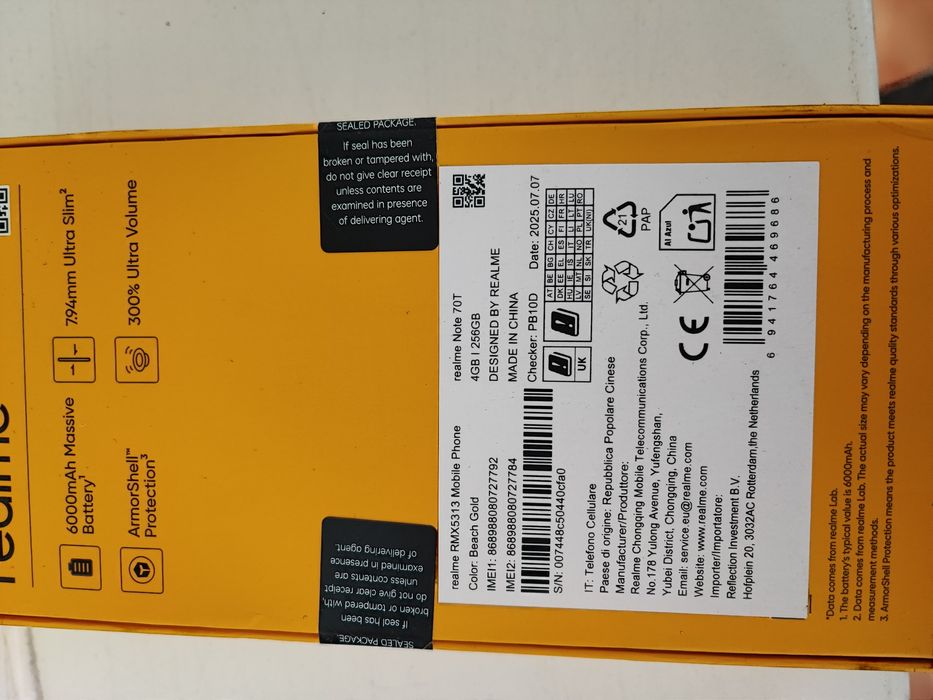 Realme Note 70T Black 4/128Gb