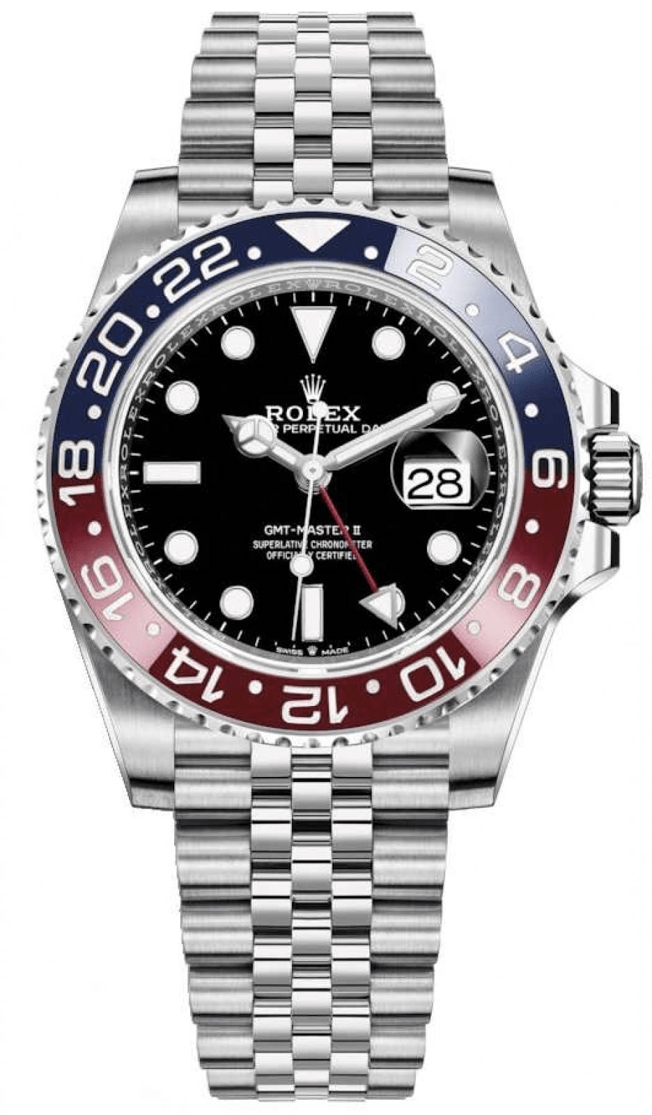 NEW Rolex GMT Master II 40mm Steel 126710BLRO